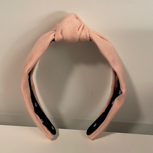 Lele Sadoughi Light Pink Corduroy Knot Headband